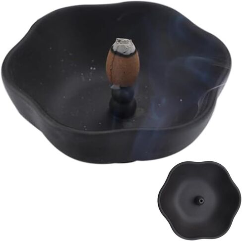 Ceramic Stick Incense Holder and Burner for Sticks and Coil Incense or Sage Incense Cones,Insence-Stick Holder for Yoga Spa and Meditation,Incense Tray with Incense Stick Holder in Kuwait