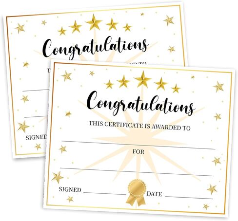 Happy Birthday Party Certificates, School Birthday Awards Card for Students from Teacher, Classroom Birthday Chart, Birthday Recognition Cards, Birthday Party Decorations and Supplies, 25 Pcs (01) in Kuwait