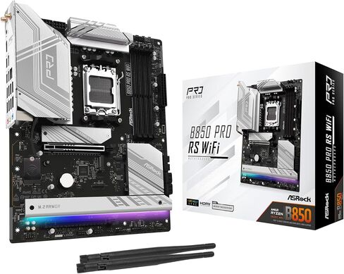 ASROCK AMD B850M PRO A WIFI 6E Socket AM5 RYZEN 9000/8000/7000 SERIES DDR5 8000+ (OC) MHZ 256GB Micro ATX Motherboard M.2 SATA3 6.0 GB/S PCIE 5.0 in Kuwait