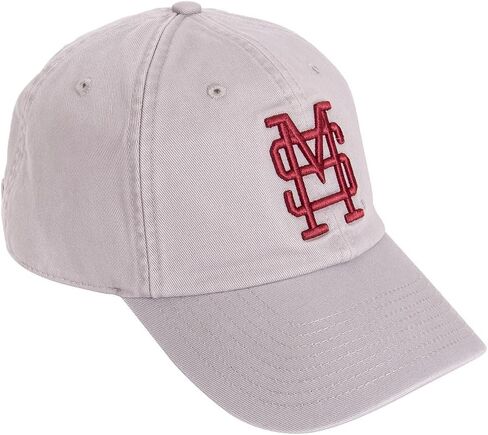 Desert Cactus Mississippi State University Baseball Hat Bulldogs MSU Brimmed Embroirderd Hats Cap Adjustable Cloth Strap Adult (Style E1) Gray in Saudi Arabia