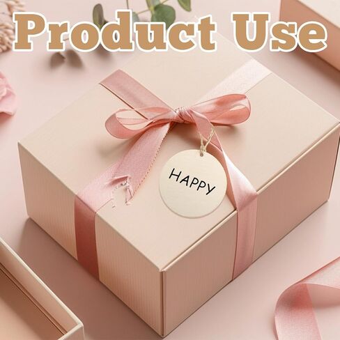 50PCS Round Wooden Circles with Holes, 3 Inch Wood Discs for Crafts, Blank Wooden Gift Tags Labels for Drink, Present Party Bags, Arts & Crafts, Home Decoration in Kuwait