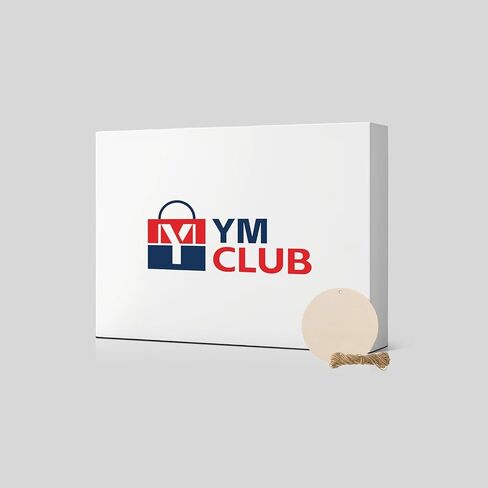 50PCS Round Wooden Circles with Holes, 3 Inch Wood Discs for Crafts, Blank Wooden Gift Tags Labels for Drink, Present Party Bags, Arts & Crafts, Home Decoration in Kuwait