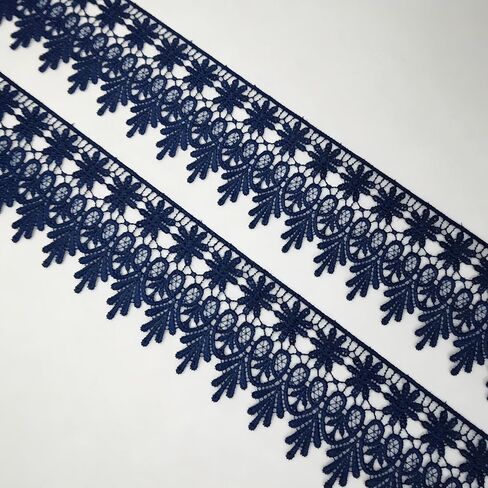 15 Yard Beige Lace Trim for Sewing, DIY Crafts, Wedding and Party Decoration, 3.54in Wide Lace Fabric by The Yard, Perfect for Fashion Designers and Handicraft Enthusiast in Kuwait