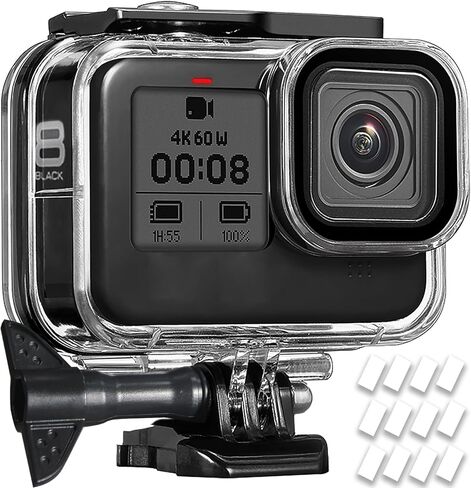 Waterproof Diving Protective Case for Go Pro Hero 4K,196FT/60M Underwater Dive Durable Housing for Snorkeling,Surfing&Extreme Sports Hero4K 2024 Action Camera Accessories in Saudi Arabia