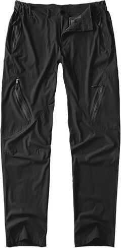 Postropaky Mens Hiking Quick Dry Lightweight Waterproof Fishing Pants Outdoor Travel Climbing Stretch Pants in Kuwait