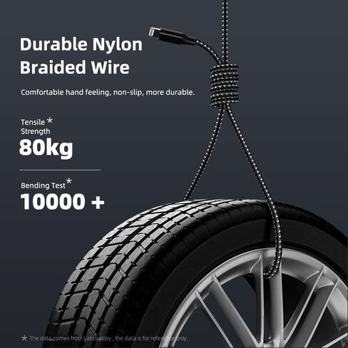 سلك شاحن iPhone 3 حزم 10 أقدام كابل Lightning معتمد من Apple MFi كابل شحن سريع لشاحن iPhone مضفر من النايلون متوافق مع iPhone 14 13 12 11 Pro Max XR XS X 8 7 6 Plus SE iPad والمزيد in Kuwait