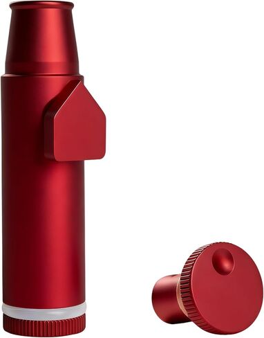 زجاجة OakMsOik من الجيل الثاني مقاومة للتسرب، زجاجة معدنية لتخزين التوابل، موزع توابل SnuffBullet SpiceDispenser (فضي) in Kuwait