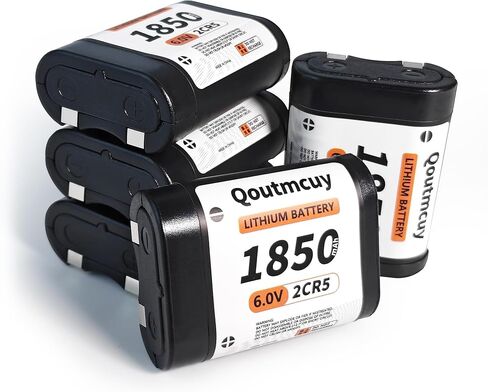 6V 1600mAh CR-P2 Lithium Photo Batteries (2025 Newly Upgraded,Pack of 5)|Perfect Replacement for 223A, 2CR - P2, EL223AP, and DL223A Batteries in Kuwait
