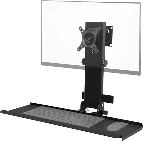 Monitor Wall Mount and Wall PC Mount Kit, Adjustable Monitor Holder Fits for 17"-32" Screens - 360 Rotation VESA Wall Mount, Width Adjustable from 5.2" to 8.5" for Computer Tower Mount Home Office in Kuwait