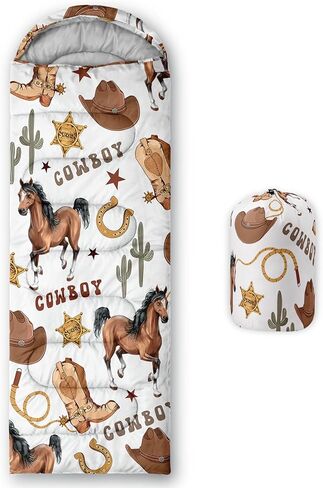 Galaxy Wolf Camping Sleeping Bags Warm & Cool Weather Waterproof Backpacking Blue Purple Starry Sky Sleeping Bag All Seasons Camping, for Adult Kids Boy Girls Camping Gear Equipment, Traveling in Kuwait