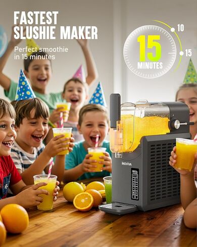 لا يحتاج أي جليد إلى آلة slushie ، آلة 2l/68oz inoviva slushy مع وظيفة التنظيف الذاتي ، صانع المشروبات المحترفة المجمدة للمنزل والمطبخ والحفلات in Kuwait
