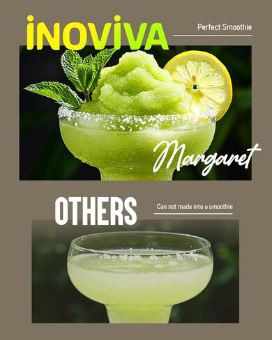 لا يحتاج أي جليد إلى آلة slushie ، آلة 2l/68oz inoviva slushy مع وظيفة التنظيف الذاتي ، صانع المشروبات المحترفة المجمدة للمنزل والمطبخ والحفلات in Kuwait