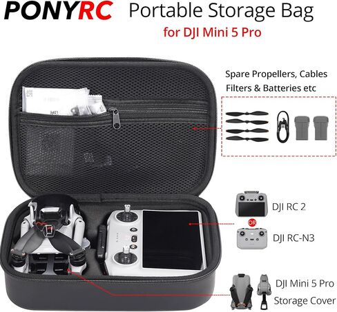 Osmo Mobile 7P Case, PU Leather Portable Shoulder Bag Storage for DJI Osmo Mobile 7 Pro/7 Gimbal Stabilizer and Accessories in Kuwait