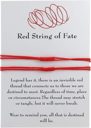 2-8 Pcs Red String Bracelet 7 Knots Kabbalah Protection Good Luck Thread Bracelets Handmade Cord Strand String Bracelets Adjustable Red String Fate Bracelets Couples Family Friends Bracelets in Kuwait