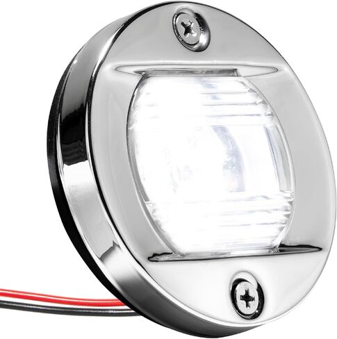 ضوء صارم للقارب من خمسة محيطات - أضواء صارمة للقوارب، ضوء LED للقارب الخلفي البحري، حامل رافدة 3 بوصات، 12 فولت - FO3906 in Kuwait