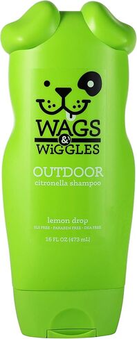 Wags & Wiggles Double Trouble 2-in-1 Dog Shampoo & Conditioner | Cleansing and Nourishing Shampoo and Conditioner for Dogs | Fruity Watermelon Scent, 16 Ounces (Pack of 2) in Saudi Arabia