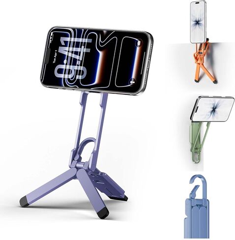 COMAN DP55 Magnetic Phone Tripod for iphone, Foldable Magnetic Mini Tripod Pocket Cell Phone Stand with Arca-Swiss, 1/4'' Screw Hole, Cold Shoe Mount, Compatible with Magsafe for iPhone 16/15/14/13/12 in Kuwait
