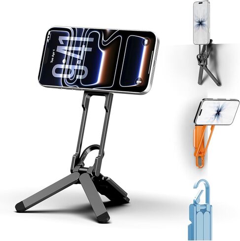 COMAN DP55 Magnetic Phone Tripod for iphone, Foldable Magnetic Mini Tripod Pocket Cell Phone Stand with Arca-Swiss, 1/4'' Screw Hole, Cold Shoe Mount, Compatible with Magsafe for iPhone 16/15/14/13/12 in Kuwait
