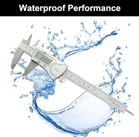 أداة قياس الفرجار الرقمية من NORTOOLS، ميكرومتر رقمي بفرجار 150 مم/6 بوصة مع شاشة LCD كبيرة، من الفولاذ المقاوم للصدأ مع زر تغيير سريع لتحويلات المليمتر بوصة in Kuwait