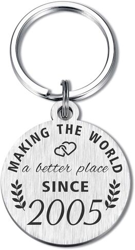 21st Birthday Gifts for Women Men, 21 Year Old Birthday Keychain, Born in 2002 Gifts, 2002 Birthday Decorations in Kuwait