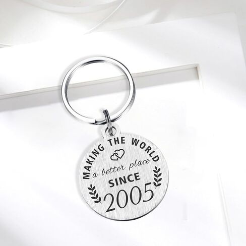 21st Birthday Gifts for Women Men, 21 Year Old Birthday Keychain, Born in 2002 Gifts, 2002 Birthday Decorations in Kuwait