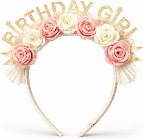 Toddler Birthday Girl Floral Headband in Kuwait