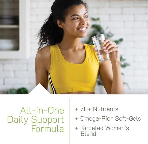 Irwin Naturals Women's Living Green Liquid-Gel Multi Vitamin - 70 Essential Nutrients, Full-Spectrum Vitamins, Wholefood Blend - Targeted Adrenal & Brain Support - 90 Liquid Softgels in Kuwait