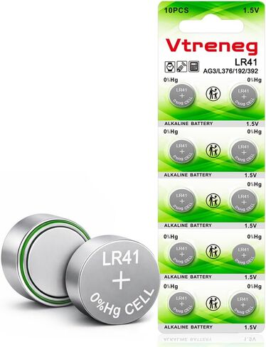20 Pack LR41 Batteries AG3 392 384 192 L736 L736f 1.5V Alkaline Button Coin Cell Battery for Thermometer Watch Toy in Kuwait