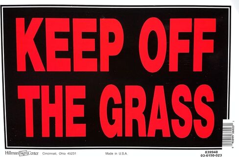 Hillman 839898 Keep Out Sign, Black and Red Plastic, 8x12 Inches 1-Sign in Saudi Arabia