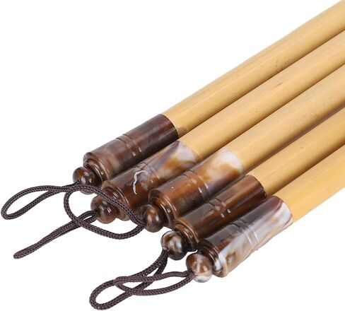 Bamboo Cane Qalam Pens, 5PCS Calligraphy Dive Pen, Vintage Handcrafted Manga Calligraphy Pens for Writing, Drawing, Painting (Natural Bamboo Tip Set) in Kuwait