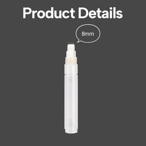 Empty Acrylic Paint Markers - Jumbo 11mm Chisel Tips, Refillable Application Tools for for Glue Crafts, Car Touch-Up, Watercolor Painting, DIY, and Graffiti Art & More Large Markers (2 Pcs/Pack) in Kuwait