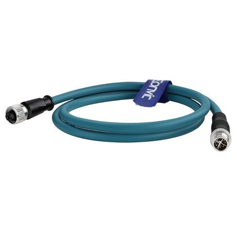 Eonvic M12 8 Position Male to Female Ethernet Cable X-Code Cat7e High Flex Sheild Waterproof Industrial Gigabit Ethernet Networks Cable for Congex Industrial Camera (10M) in Kuwait