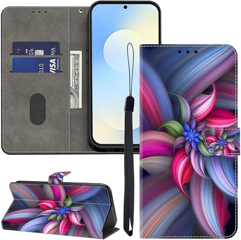 Alilang for Samsung Galaxy S25 Ultra Wallet Case مع حامل بطاقة الائتمان ، Flip Book Pu Leather Segnetic Magnetic Cover for Galaxy S25 Ultra Case-Plum in Saudi Arabia