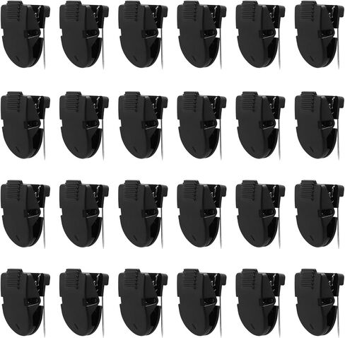 BOXOB 12pcs Cubicle Clips for Fabric Walls, Plastic Stainless Steel Fabric Panel Wall Clips Cubicle Hooks Cubicle Wall Accessories for Picture Note Memo Hanging in Saudi Arabia