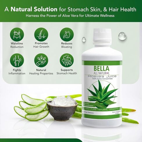 Bella All Natural Aloe Vera Juice (UnFlavored) 32 Oz in Kuwait