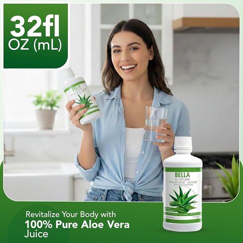 Bella All Natural Aloe Vera Juice (UnFlavored) 32 Oz in Kuwait
