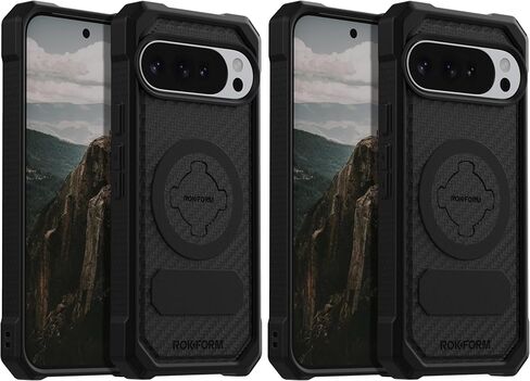 Rokform - Google Pixel 9 Pro XL Case, Rugged Series, Magnetic Pixel Pro 9 Pro XL Case, Drop Tested Armor (Black) in Saudi Arabia