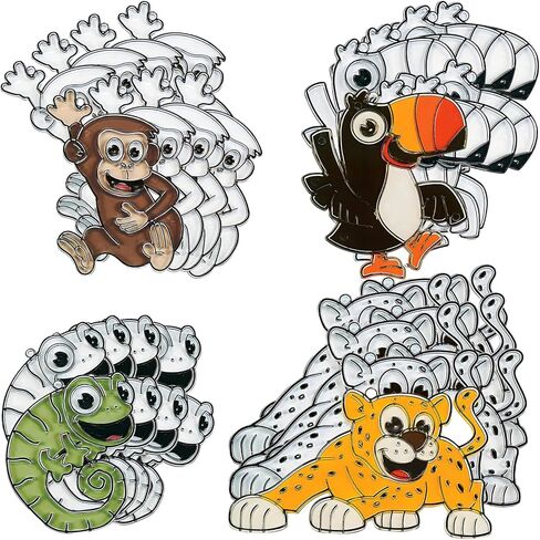 Fun Express Animal Paint Your Own Suncatchers - Crafts for Kids and Fun Home Activities (Fish) - VBS Vacation Bible School Supplies/Decor in Kuwait