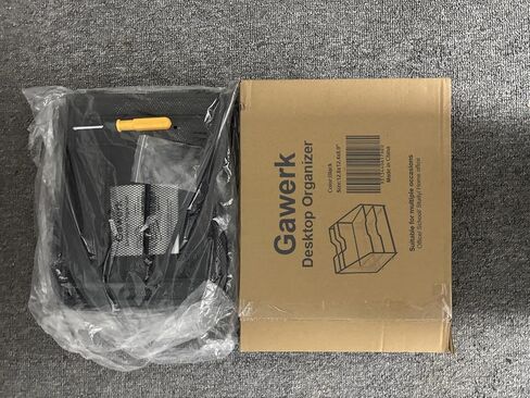 منظم ملفات المكتب، منظم مكتبي لدرج الرسائل الشبكي مع قسم عمودي عمودي و3 صواني ورقية، فارغ in Kuwait