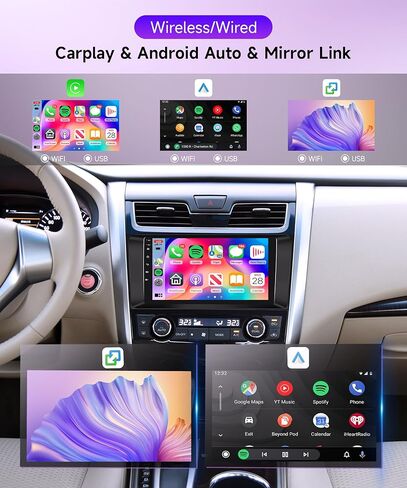 8 CORE 6G+128G CAR RADIO لنيسان Altima 2013-2018 ، Rimoody Android Car Stereo Carplay Android Auto 9 Inchescreen GPS 4G-WIFI Bluetooth FM DSP-36 Link 59-Ui سمات النسخ الاحتياطي AHD AHD in Kuwait