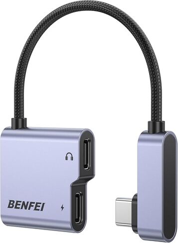 Benfei USB C إلى محول مقبس الصوت مع شحن سريع 60W ، USB-C إلى 3.5 ملم سماعة رأس أنثى متوافقة مع iPhone 16/15 Pro Max/Pro ، Samsung Galaxy S24/S23/S22/S21 Ultra ، IPAD Prop ، Pixel 8 Pink Pink in Kuwait
