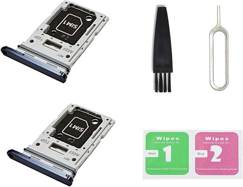 2 PCS for Galaxy A25 5G Dual SIM Card Tray Replacement, Dual SIM Card Slot Holder Compatible with Galaxy A25 5G (Optimistic Blue) in Saudi Arabia