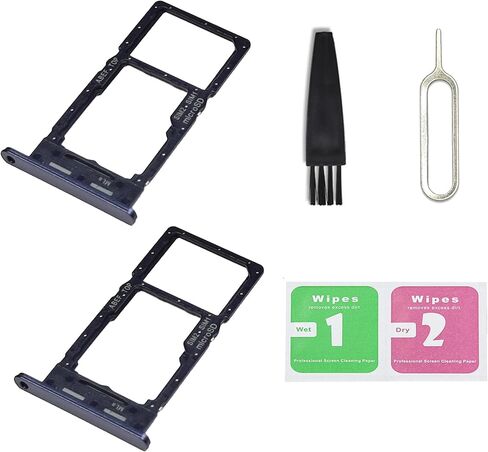 2 PCS for Galaxy A25 5G Dual SIM Card Tray Replacement, Dual SIM Card Slot Holder Compatible with Galaxy A25 5G (Optimistic Blue) in Saudi Arabia