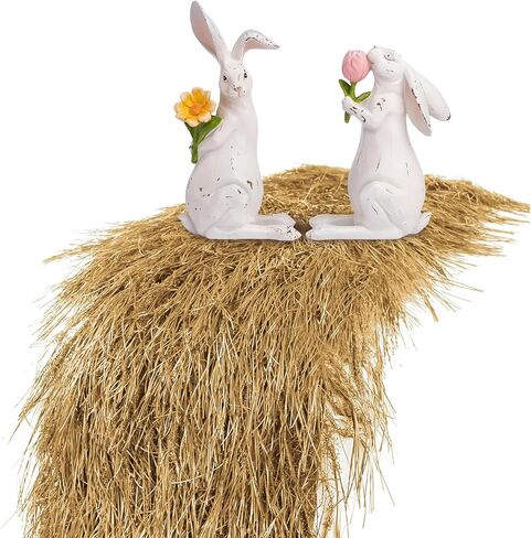 XLX TURF Faux Hay Table Runner 13" x 48", Realistic & Farmhouse Artificial Thatch Straw Table Centerpiece Decor Western Cowboy Party Nativity in Kuwait