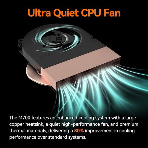 MOREFINE Mini PC N150, 13th Intel Twin Lake N150 (up to 3.6GHz), M9 Mini Desktop Computer 16GB DDR4 512GB M.2 NVMe SSD, Small PC Desktop Support 4k Dual Display WiFi6/BT5.2/USB3.2 for Home/Office in Kuwait