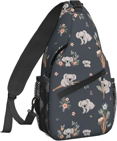 Famame Red White Polka Dot Sling Backpack Chest Bag Crossbody Shoulder Bag Gym Cycling Travel Hiking Daypack For Men Women in Kuwait