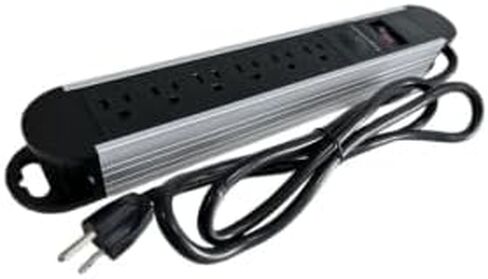 Power Strip Charging Station 4 Outlet 4 USB Fast Charge 6 FT Flat Plug Cord High 1200 Joules Surge Protector for Home Office Dorm Room Conference Table ETL Certified in Saudi Arabia