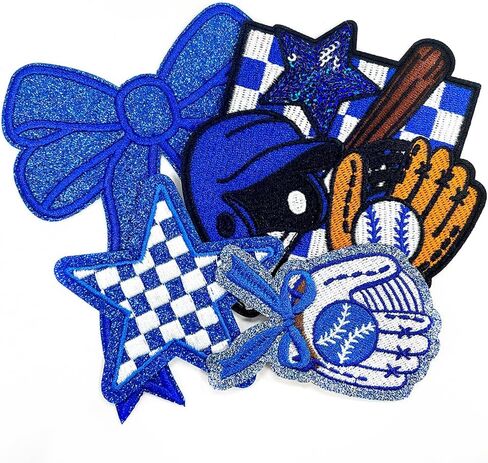 10pcs الحديد على بقع التطريز يوم لعبة الكرة الرياضية الترتر القوس الأزياء زخرفية خياطة على ملحقات اللطيفات لسترات جاكيتات الجينز جوارب الظهر. in Kuwait