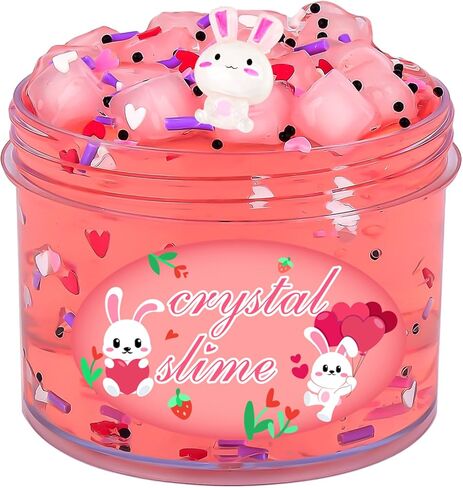 Dual Color Cake Butter Slime Kit, Party Favors Slime for Girls Boys, Scented Stretchy Soft & Non-Sticky Sludge Toy, Slime Putty Toys for Kids 8 OZ in Saudi Arabia