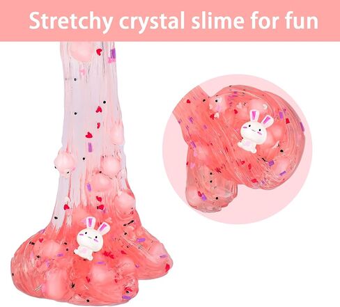 Dual Color Cake Butter Slime Kit, Party Favors Slime for Girls Boys, Scented Stretchy Soft & Non-Sticky Sludge Toy, Slime Putty Toys for Kids 8 OZ in Saudi Arabia